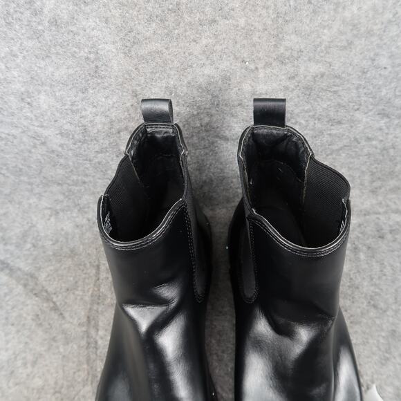 SO Shoes Womens 6 Ankle Booties Chelsea Pull On Black Boot Fabiana Casual Studs - Picture 3 of 11